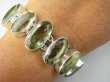 bb3798 Luksusowa DUŻA 51 gramów !!!  BOSSSKA Bransoleta Bransoletka Unikat RZADKI kamień ZIELONY AMETYST 9 sztuk Srebro 925 # - 14