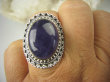 bpe6897 Orientalna biżuteria CUDOWNY Pierścień naturalny fioletowy Ametyst - kamień mądrości r.21 Srebro 925 # - 4