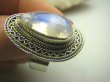 bpe4034 CHABROWA KROPLA !!! Egzotyczny Pierścień Kamień Księżycowy r.20 Srebro 925 # - 6