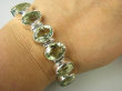 bb3660 Luksusowa DUŻA 30 g !!!  BOSSSKA Bransoletka Bransoleta RZADKI kamień ZIELONY AMETYST 8 sztuk Srebro 925 CUDOWNA  # - 8