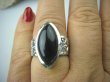 bpe6460 CUDOWNA MARKIZA Pierścień czarny ONYKS - kamień zadaniowy , wspomaga serce , egzemy pamięć r.14 pięknie zdobiona obrączka Srebro 925 # - 3