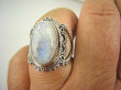bpe6954 Biżuteria Egzotyczna !!! Ażurowy Pierścień Wielobarwny Kamień Księżycowy r.17 ażurowa obrączka Srebro 925 # - 5
