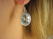 bkee933 Ekskluzywna Biżuteria - Błękitny Topaz duże okazy kamieni RZADKOŚĆ PRZEPIĘKNE Lśniące Kolczyki z RZADKIM kamieniem młodości  BLUE TOPAZ Srebro 925 # - 6