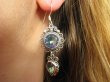 bkee809 Śliczne WIELOBARWNE Długie duże Kolczyki MYSTIC TOPAZ Srebro 925  - 3