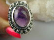 bpe6438 Piękny Pierścień Pierścionek Mądrości Fioletowy Ametyst - kamień mądrości r.17/ r.18 SREBRO 925 # - 2