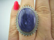 bpe5717 Unikatowy Duży PIERŚCIEŃ Z CZAROITEM  DROGOCENNY RZADKI CZAROIT - kamień jasnowidzów r.16 Srebro 925 # - 4