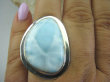 bpe6138 Śliczny Pierścień RZADKI kamień Błękitny Anielski LARIMAR - stawy, serce lęki , otwiera czakrę gardła r.17 Srebro 925 # - 4
