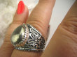 bpe4650 Biżuteria Egzotyczna !!! Wygodny PIERŚCIEŃ ZŁOTY PIRYT Z ROSJI - Wrzody, stany zapalne, zwężenia naczyń krwionośnych, gorączka r.19/ r.20 zdobiona obrączka Srebro 925 # - 3