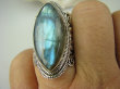 bpe6796 Piękny OKAZ - Duży Masywny 14 g! Pierścień Niebieski Labradoryt Spektrolit - kamień Zorzy Polarnej r.16 Srebro 925 # - 6