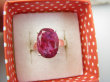 bpee4360 PIĘKNY Elegancki Pierścień Pierścionek OKAZ Rubin Indyjski Rubiny r.22 Srebro 925 - 7