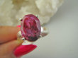 bpee4360 PIĘKNY Elegancki Pierścień Pierścionek OKAZ Rubin Indyjski Rubiny r.22 Srebro 925 - 5