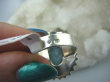 bpe5812 Egzotyczny Pierścień Rzadki Larimar (kamień Anielski ) - stawy, serce lęki, otwiera czakrę gardła r.16/ r.17 Srebro 925 # - 8