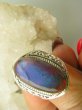 bpe8783 Piękny !!!! Max blask Delikatny Ażurowy Pierścień Granatowo-niebieski  Labradoryt Spektrolit - kamień zorzy polarnej r.15 Srebro 925 - 6