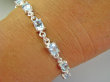 bb3835 BŁĘKITNE CUDO !!!! Przepiękna delikatna Bransoleta Bransoletka z kamieniami młodości - 10 sztuk kamieni BLUE TOPAZ RZADKOŚĆ Srebro 925 # - 5