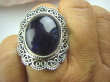 bpe4975 Biżuteria Orientalna !!  Pierścień naturalny AMETYST - kamień mądrości (migrena, bezsenność) r.18 Srebro 925 # - 8