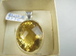 bwee2336 Ekskluzywna Biżuteria !! ZŁOCISTY GRUBAS PIĘKNY KLEJNOT Esencja piękna 26 g !! Lśniący LUKSUSOWY Wisior CYTRYN  - kamień Antycukrzycowy Srebro 925 # - 2