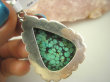 bwe3383 CUDOWNY OKAZ 6.1 cm !!! UNIKAT Piękny Egzotyczny Wisior naturalny TURKUS Turkusy Srebro 925 # - 6