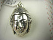 bwe3003 Bajecznie piękny AMULET Cacko GŁOWA BUDDY - SYMBOL MĄDROŚCI !!! Orientalny Lśniący Wisior z wizerunkiem Buddy BUDDA Cały ze Srebra Srebro 925 # - 7