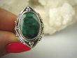 bpee3659 SZMARAGDOWY KLEJNOT !!!! Delikatny Pierścień Szmaragd Indyjski Szmaragdy r.17 Srebro 925 # - 4