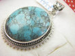bwe3933 CUDOWNY OKAZ 19g !! UNIKAT Piękny Egzotyczny Wisior Zawieszka naturalny TURKUS Turkusy Srebro 925 # - 6