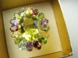 bpee4716 Wooow BOSKO PIĘKNY WIELOBARWNY Lux Pierścień Pierścionek naturalny Cytryn Lemon, Ametyst, Granaty, Oliwin, Blue Topaz r.15 SREBRO 925 # - 8