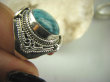 bpe6932 Biżuteria Egzotyczna PIERŚCIEŃ z naturalnym Turkusem Turkus - opiekun ciała i duszy Turkusy r.17/ r.18 Srebro 925 # - 5