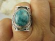 bpe6932 Biżuteria Egzotyczna PIERŚCIEŃ z naturalnym Turkusem Turkus - opiekun ciała i duszy Turkusy r.17/ r.18 Srebro 925 # - 2