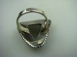 bpee2052 WIELOBARWNY TRÓJKAT Mega się mieniący PIRYT Z ROSJI - DUŻY 3,5cm Pierścień  Wrzody, stany zapalne, zwężenia naczyń krwionośnych, gorączka r.19 SREBRO 925 - 9