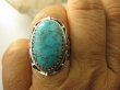 bpe7907 Egzotyczny Piękny Pierścień z Naturalnym Turkusem, TURKUS - opiekun ciała i duszy r.20 Srebro 925 # - 3