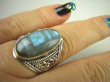 bpe6691 WIELOBARWNY Ażurowy delikatny Pierścień Labradoryt Spektrolit - kamień zorzy polarnej r.18/ r.19 Srebro 925 - 3