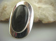 bpe4424 MAGICZNY Pierścień OKAZ 3,8 cm Najwyższa jakość OBSYDIAN SREBRZYSTY - chroni przed zawiścią, „złym spojrzeniem” r.15 Srebro 925 # - 4