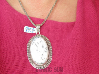 bwe3816 ZIMOWY KRAJOBRAZ *CUD NATURY* Wspaniały Piękny Duży 20g Wisior Zawieszka AGAT Dendrytowy kamień obfitości Srebro 925 #