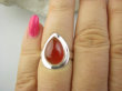 bpe9348 Przepiękny Delikatny Pierścień Pierścionek czerwony ONYKS - regeneruje SERCE, EGZEMY, PAMIĘĆ r.16 Srebro 925 - 5