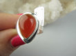 bpe9348 Przepiękny Delikatny Pierścień Pierścionek czerwony ONYKS - regeneruje SERCE, EGZEMY, PAMIĘĆ r.16 Srebro 925 - 7