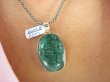 bwee2314 SZMARAGDOWY Duży Okaz 18 gramów !! 4.6 cm Wisior Zawieszka Szmaragd Indyjski Szmaragdy KAMIEŃ MIŁOŚCI lśniące Srebro 925 # - 4
