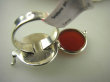 bpe6303 Biżuteria Orientalna !!! Otwierany Pierścień na Zdjęcia, Marzenia SEKRETNIK Czerwony ONYKS r.13 Srebro 925 # - 7