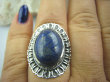 bpe5163 Egzotyczny Pierścień z królewskim Lapis Lazuli - strażnik prawdy i mądrości r.19 Srebro 925 # - 2