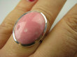 bpe6664 Pastelowo Różowy Skarb THULIT Klasyczny Pierścień RÓŻOWY THULIT (Rosaline) r.17 lśniące Srebro 925 # - 7