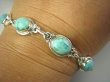 bb2770 Klasyczna Bransoleta Naturalne TURKUSY Matrycowe 7 SZTUK Turkus lśniące Srebro 925 # - 6