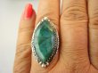 bpee4228 Szmaragdowy Pierścień Pierścionek zielony Szmaragd Indyjski w orientalnej oprawie Szmaragdy r.18 Srebro 925 # - 5