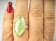 bpe8621 ZIELONA MARKIZA ! Klasyczny Pierścionek Pierścień z naturalnym Prehnitem PREHNIT r.21 Lśniące Srebro 925 Czakra Serca # - 2