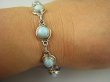 bb2942 Anielski Kamień - Słodka Niewinność !!! Klasyczna Bransoleta Larimar - stawy, serce lęki, otwiera czakrę gardła Srebro 925 # - 5