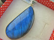 bwe3750 Wielka 7,1cm LŚNIĄCA Kropla TAFLA !! DUŻY 26 gramów !!! PIĘKNY Wisior Zawieszka LABRADORYT Spektrolit - kamień Zorzy Polarnej w klasycznej oprawie Srebro 925 # - 4