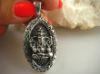 bwe1922 Trójwymiarowy Święty DUŻY 5.1 cm masywny 21 g AMULET GANESZ Ganesh - Bóg Obfitości, Powodzenia, Opiekun Dzieci CUDO Wisior cały ze Srebra SREBRO 925 # - 5
