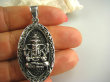 bwe1922 Trójwymiarowy Święty DUŻY 5.1 cm masywny 21 g AMULET GANESZ Ganesh - Bóg Obfitości, Powodzenia, Opiekun Dzieci CUDO Wisior cały ze Srebra SREBRO 925 # - 2
