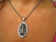 bwe1922 Trójwymiarowy Święty DUŻY 5.1 cm masywny 21 g AMULET GANESZ Ganesh - Bóg Obfitości, Powodzenia, Opiekun Dzieci CUDO Wisior cały ze Srebra SREBRO 925 # - 11