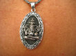 bwe1922 Trójwymiarowy Święty DUŻY 5.1 cm masywny 21 g AMULET GANESZ Ganesh - Bóg Obfitości, Powodzenia, Opiekun Dzieci CUDO Wisior cały ze Srebra SREBRO 925 # - 3