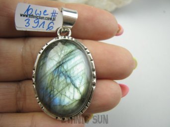 bwe3916 LŚNIĄCA TAFLA !!!! BAJECZNIE PIĘKNY Wisior 16g!! 5cm!! Zawieszka LABRADORYT Spektrolit - kamień Zorzy Polarnej Srebro 925 #
