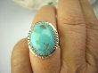 bpe8330 Niezwykły OKAZ Pierścień Pierścionek naturalny TURKUS ARIZONA Turkusy r.16 egzotyczne Srebro 925 # - 4