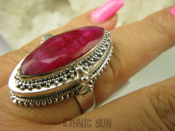 bpee3850 NAMIĘTNY RUBIN INDYJSKI !!! Duży Piękny Sekretnik FOTO Otwierany Pierścień na Zdjęcia lub Marzenia Rubin, Rubiny r.17 Srebro 925 #